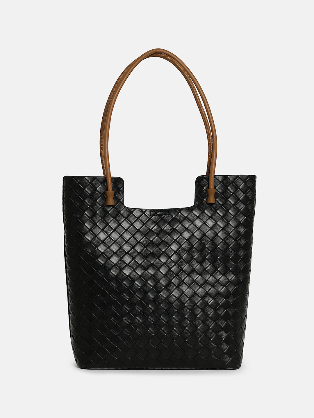 The Weave Tote Bag - Onyx Black