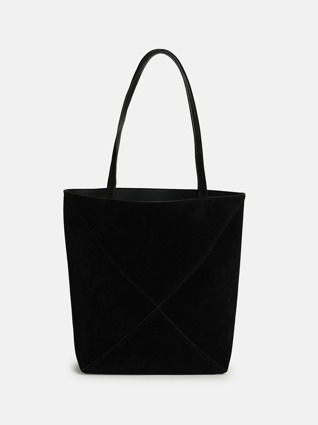 The Velouré Tote Bag - Onyx Black