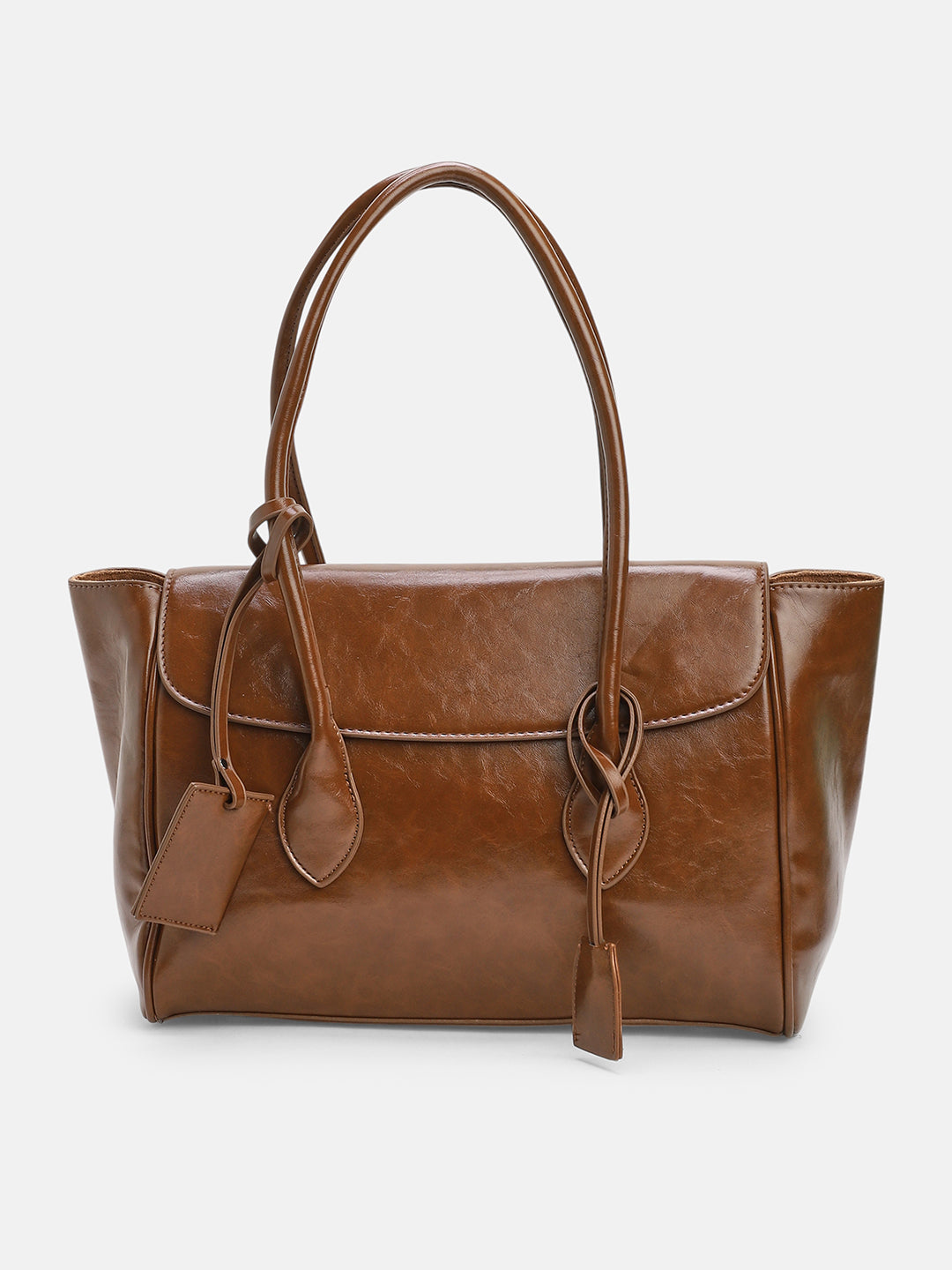 The Large Medis Satchel Bag - Chocolate Brown