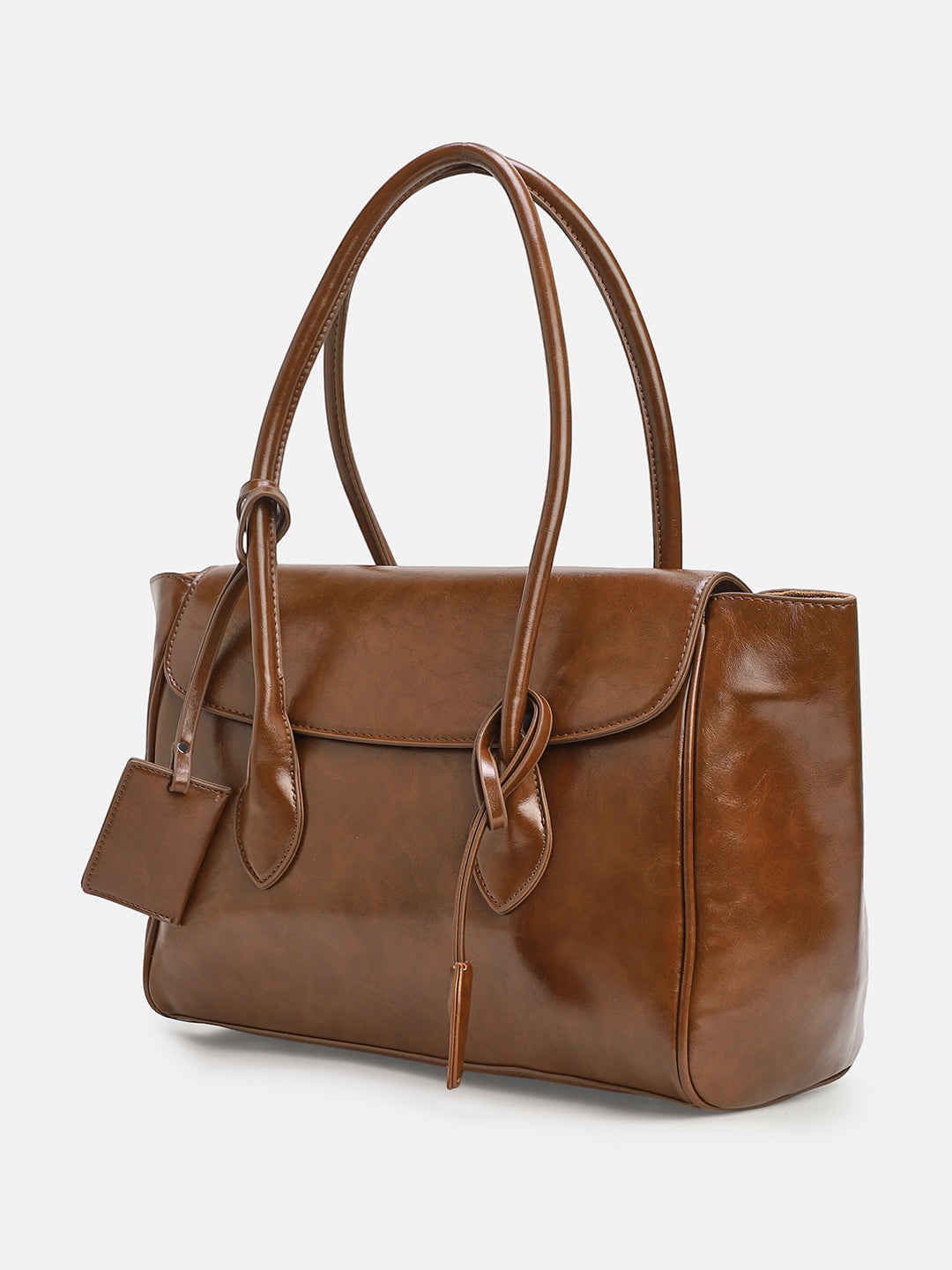 The Large Medis Satchel Bag - Chocolate Brown