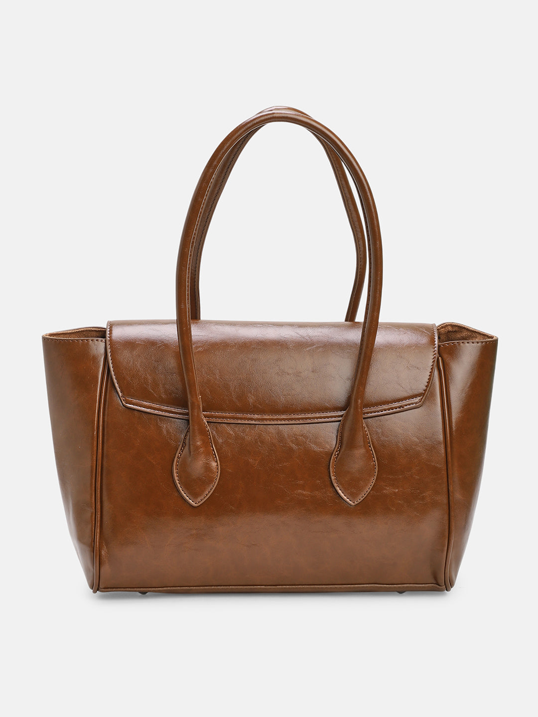 The Large Medis Satchel Bag - Chocolate Brown