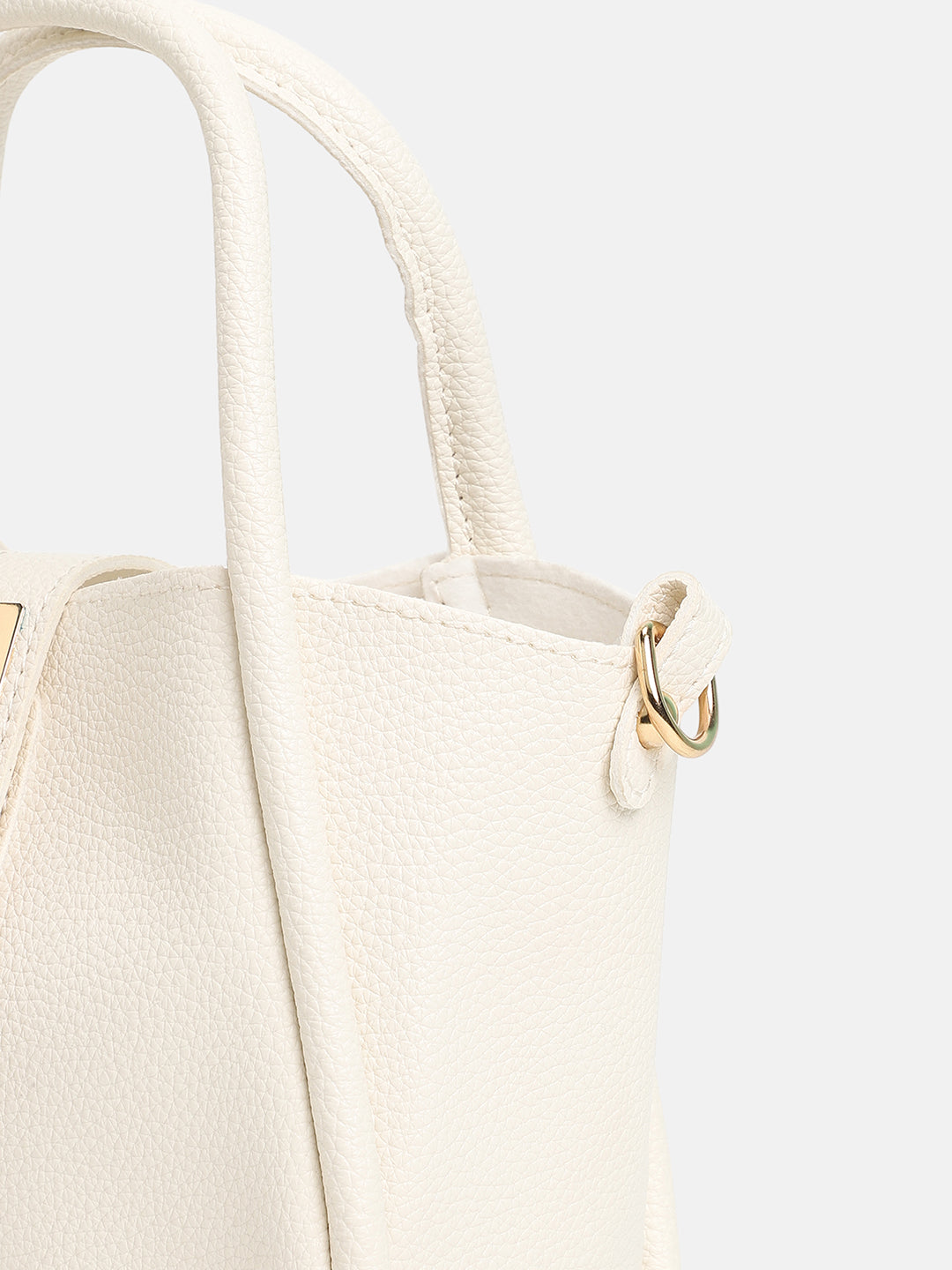 The Galleria Hand Bag - Ivory White