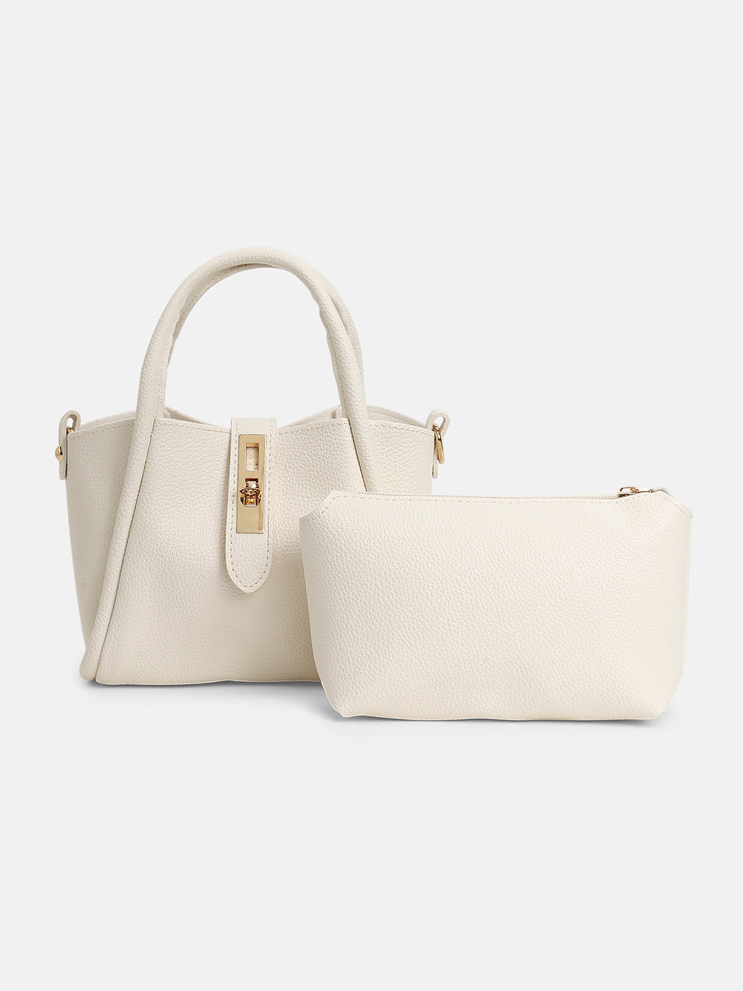 The Galleria Hand Bag - Ivory White