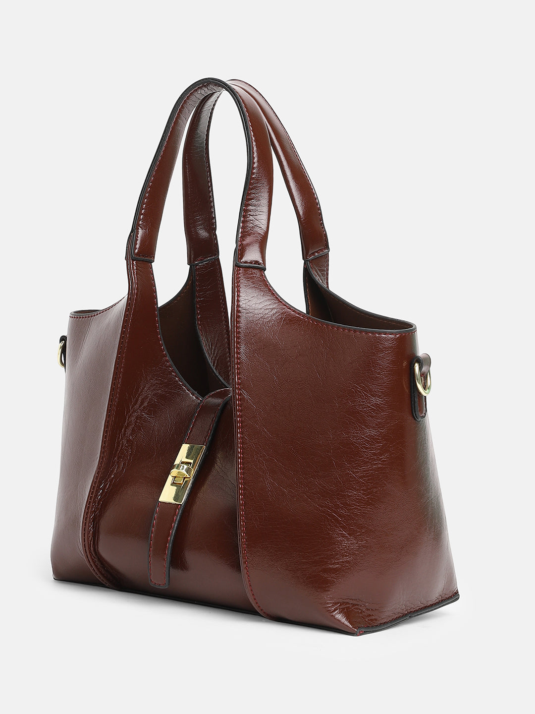 The Foldara Hand Bag - Mocha Brown