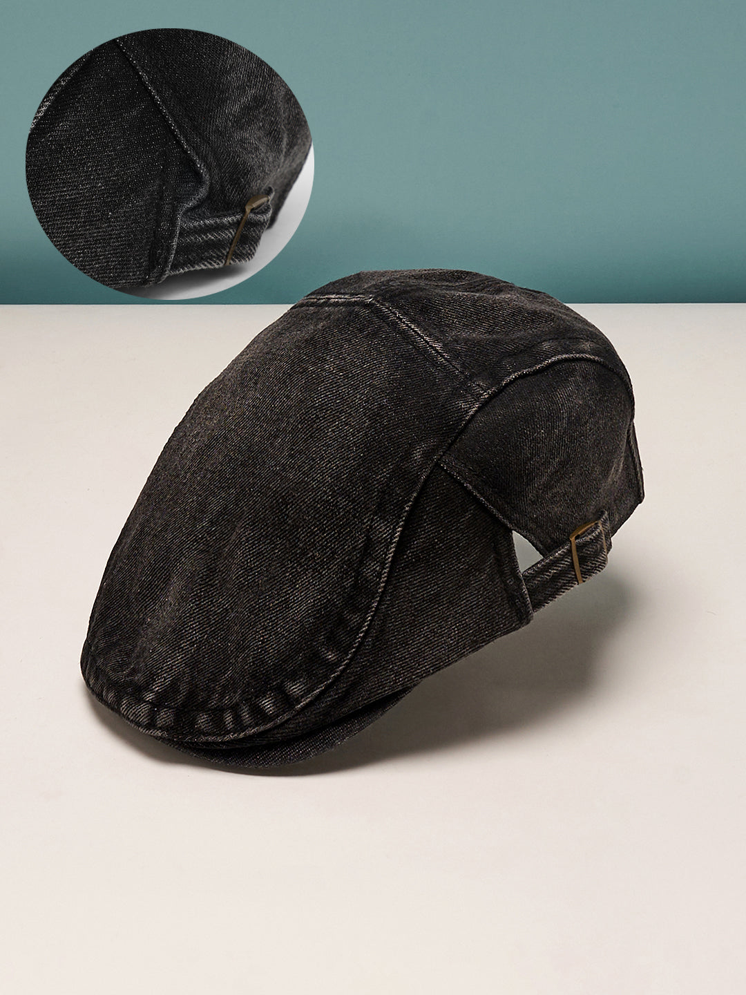 The Denim Driver Cap - Midnight Black