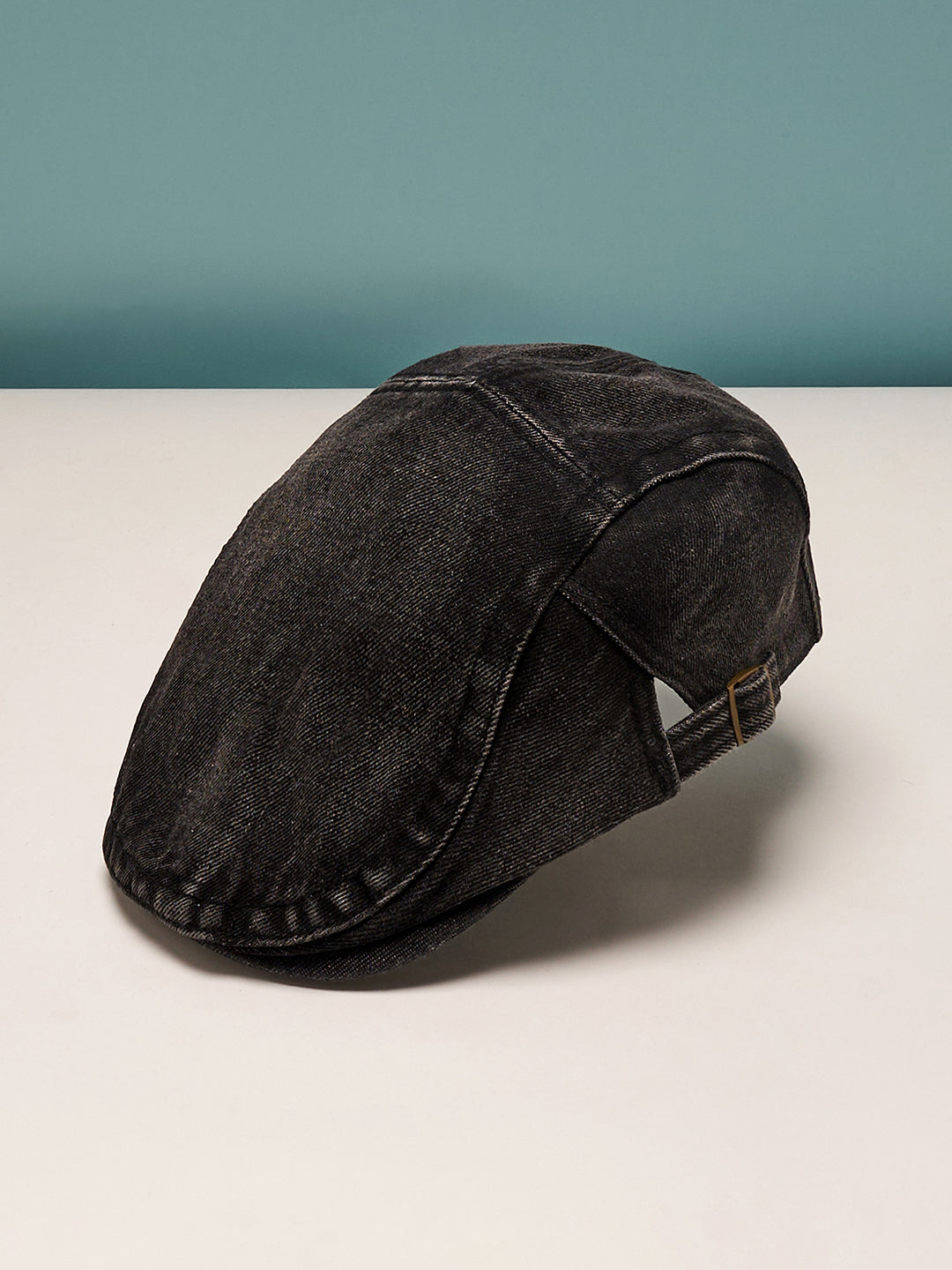 The Denim Driver Cap - Midnight Black