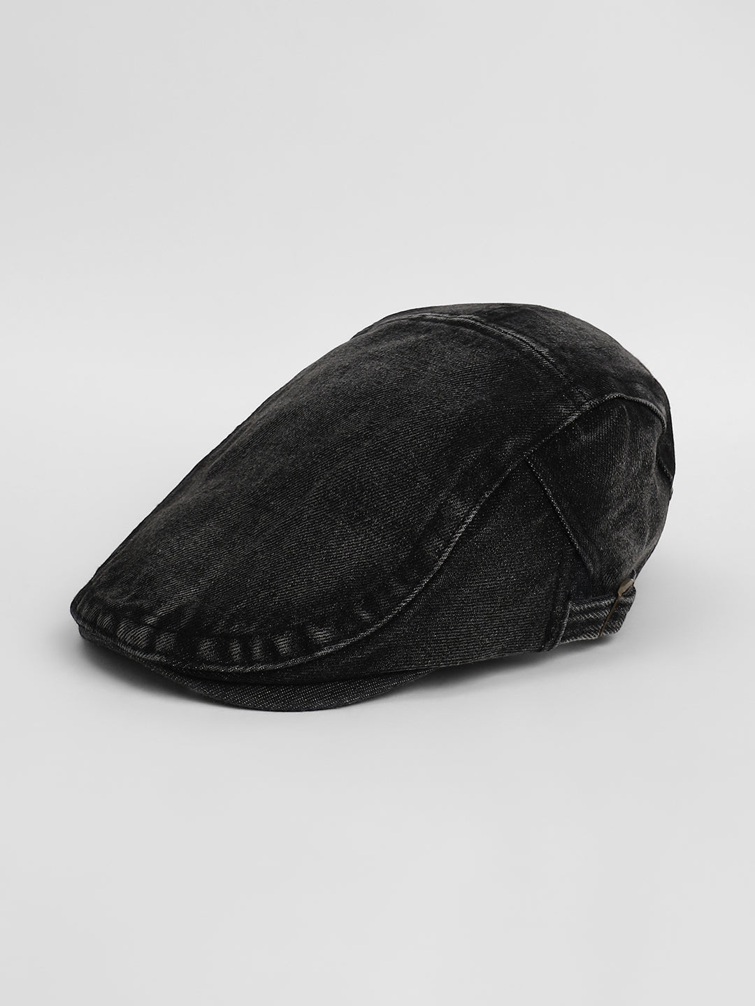 The Denim Driver Cap - Midnight Black