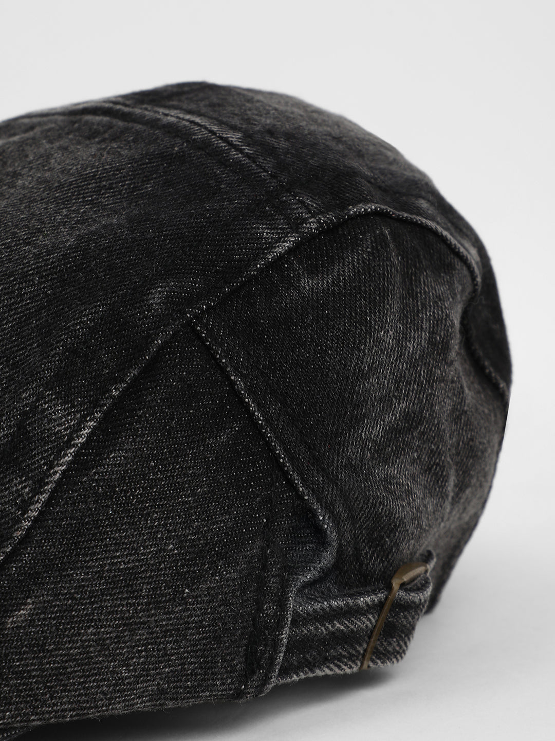 The Denim Driver Cap - Midnight Black