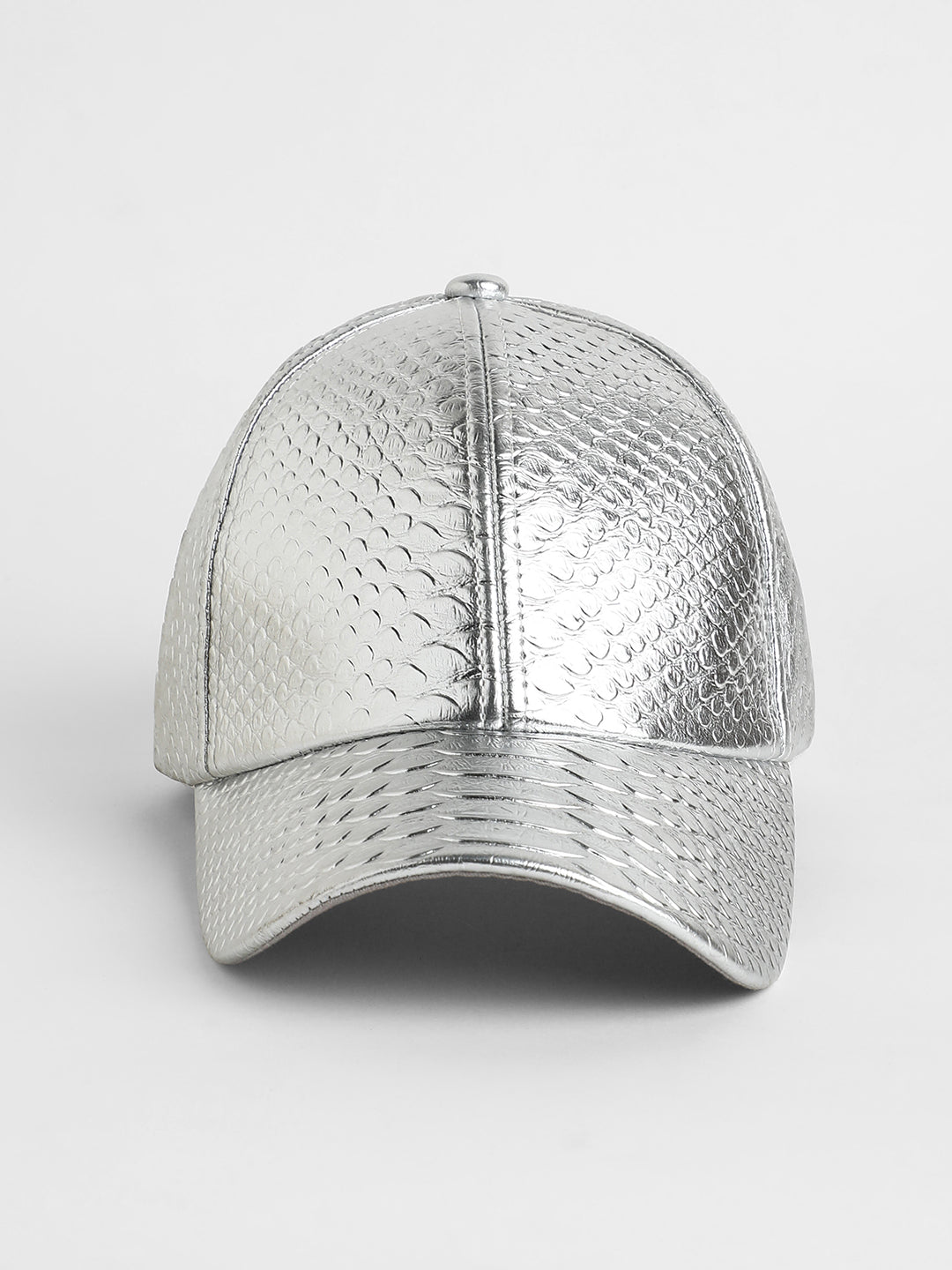 The Croc Baseball Cap - Metallic Silver