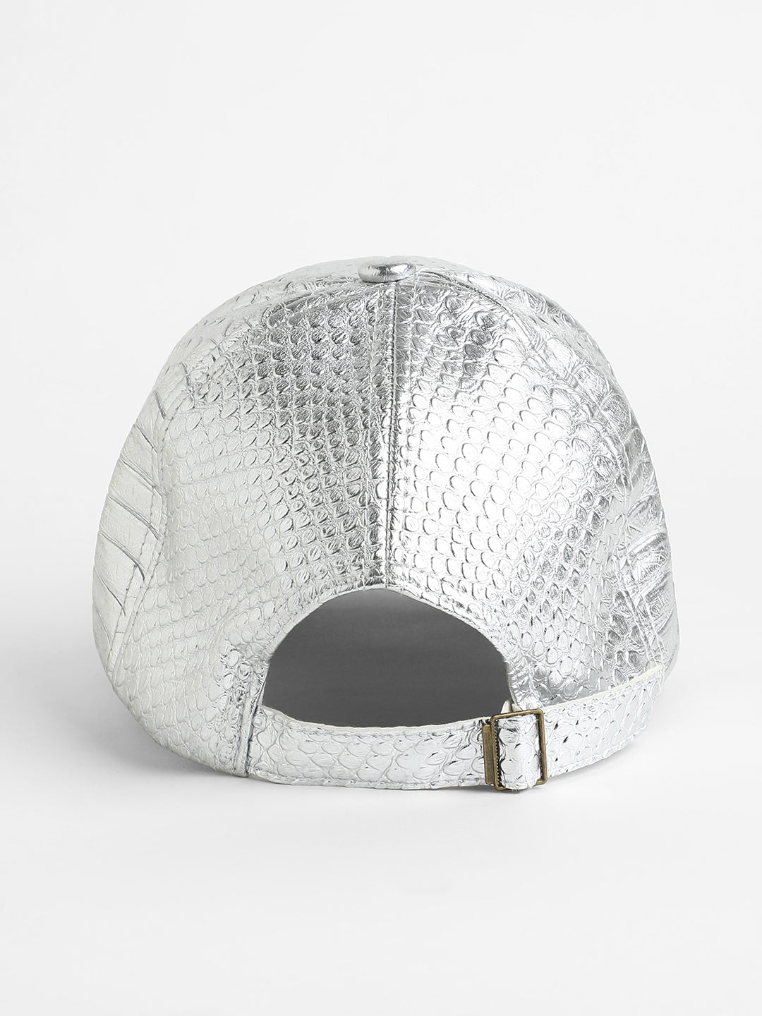 The Croc Baseball Cap - Metallic Silver