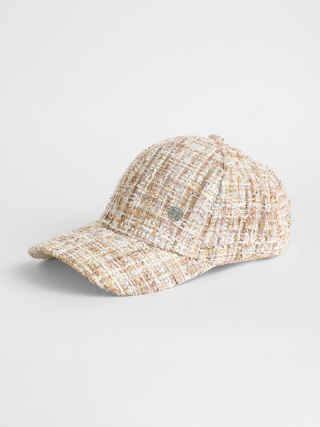 The Boucle Baseball Cap - Sand Beige