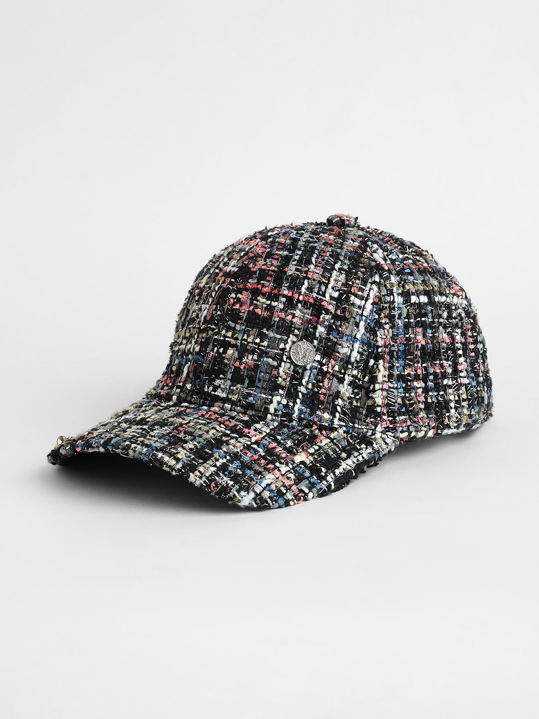 The Boucle Baseball Cap - Midnight Black