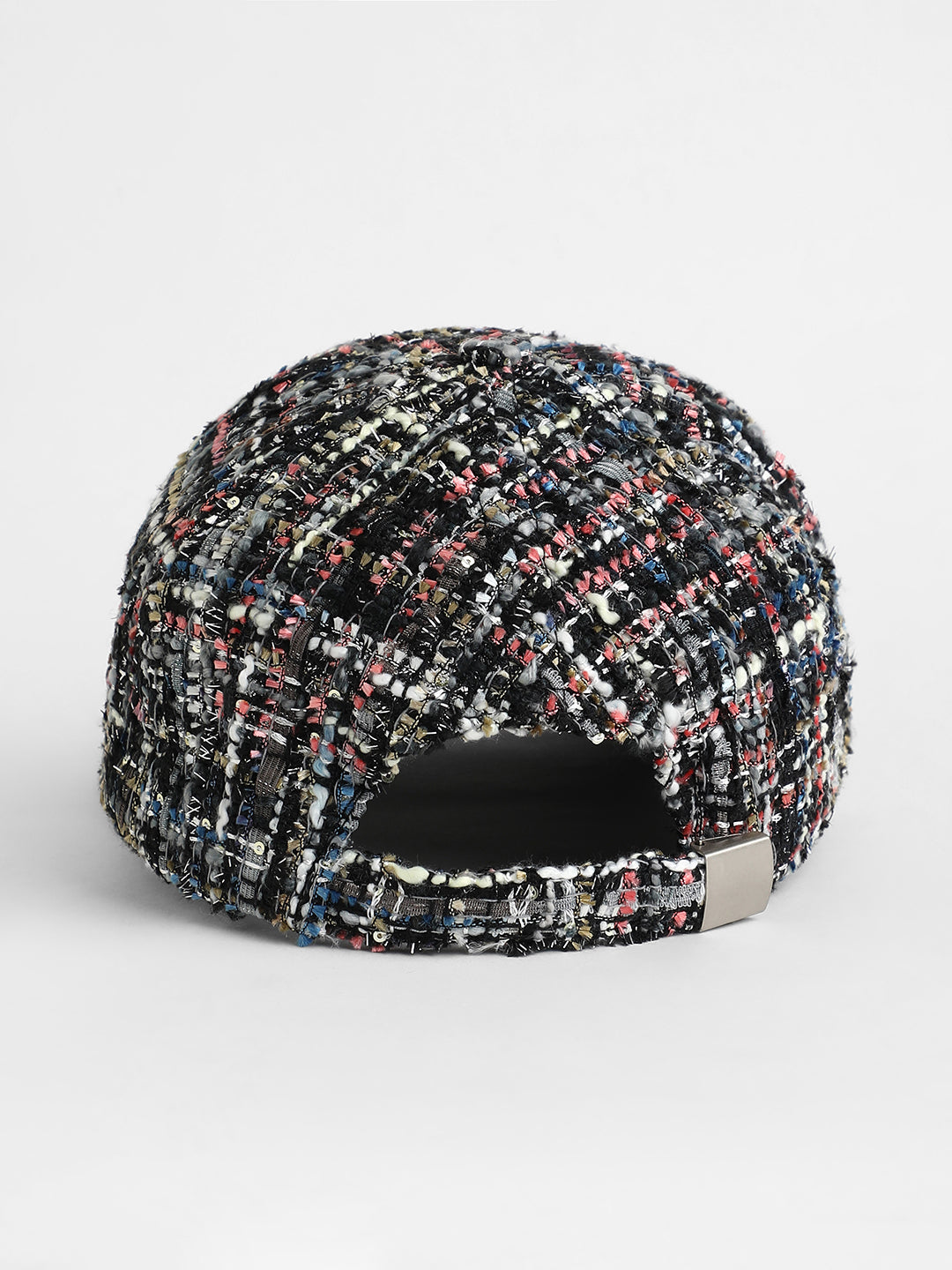 The Boucle Baseball Cap - Midnight Black