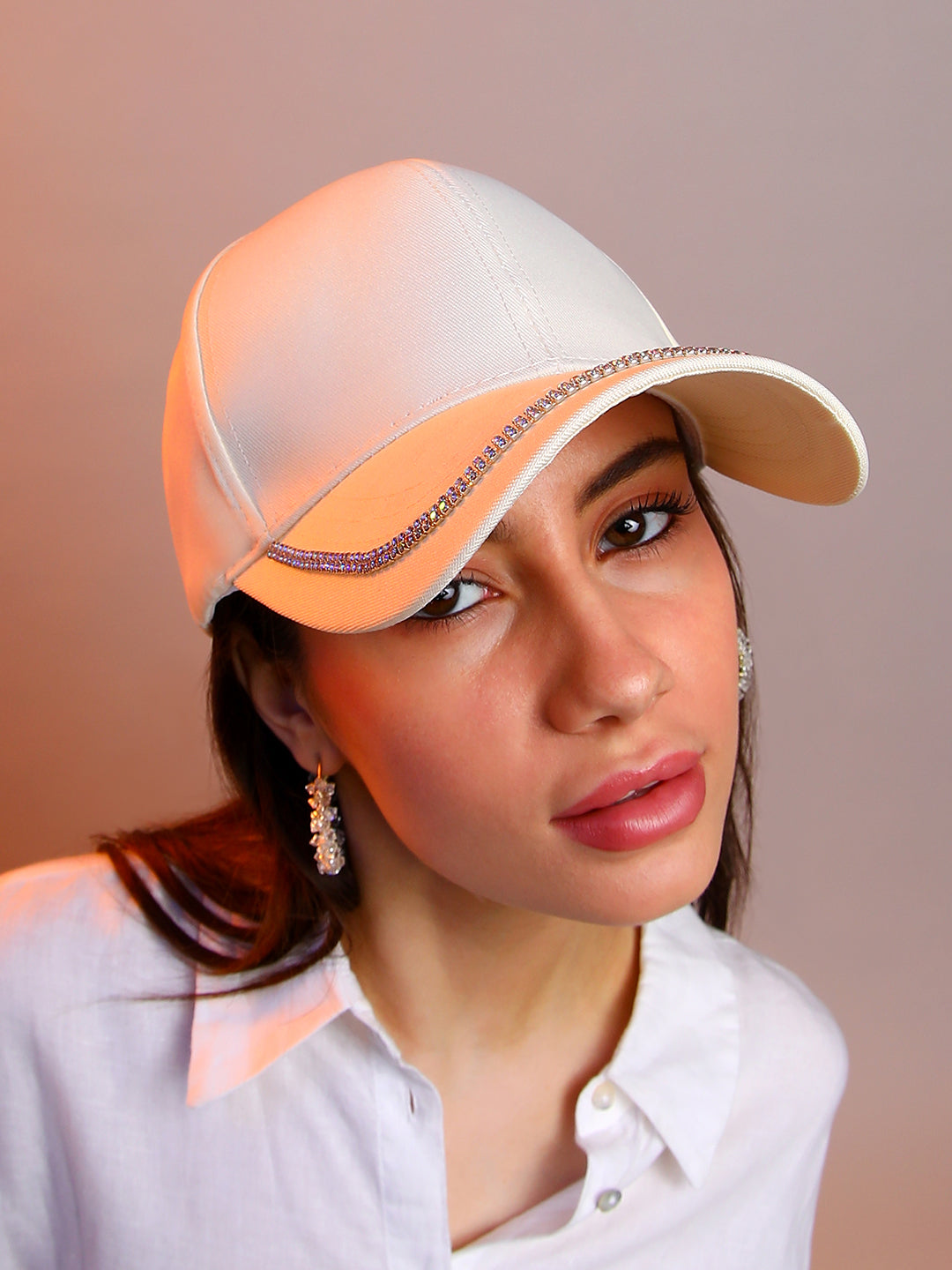 Embellished Lined Baseball Cap