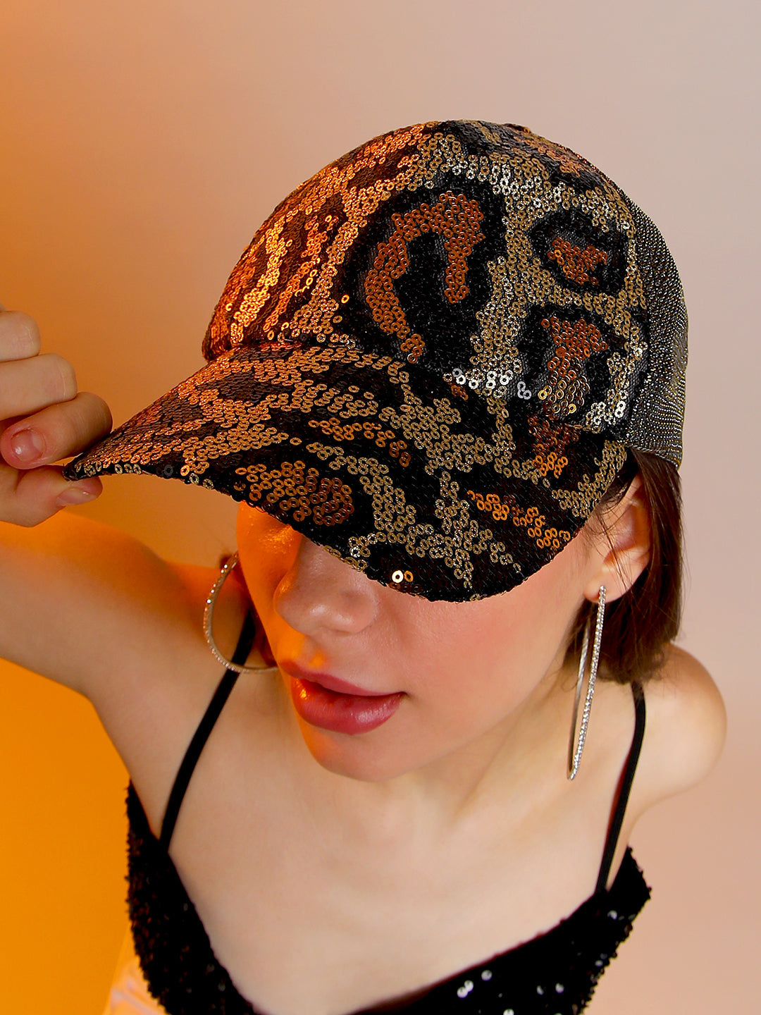 Sequined Animal Baseball Cap