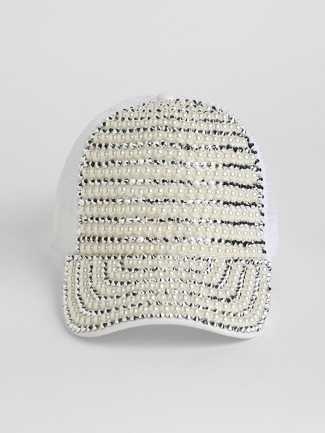 Studded Pearl Baseball Cap