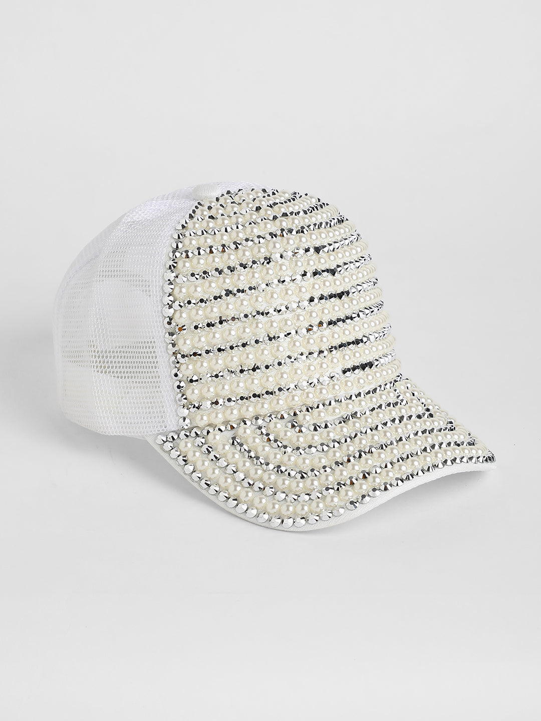 Studded Pearl Baseball Cap