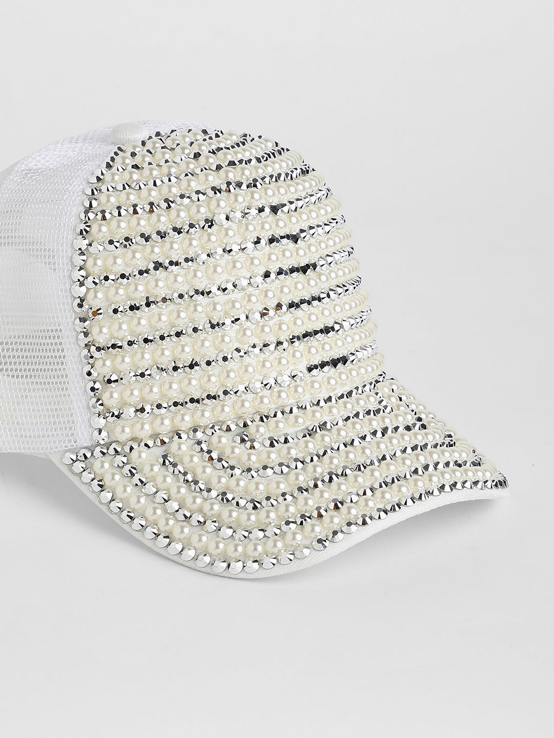 Studded Pearl Baseball Cap