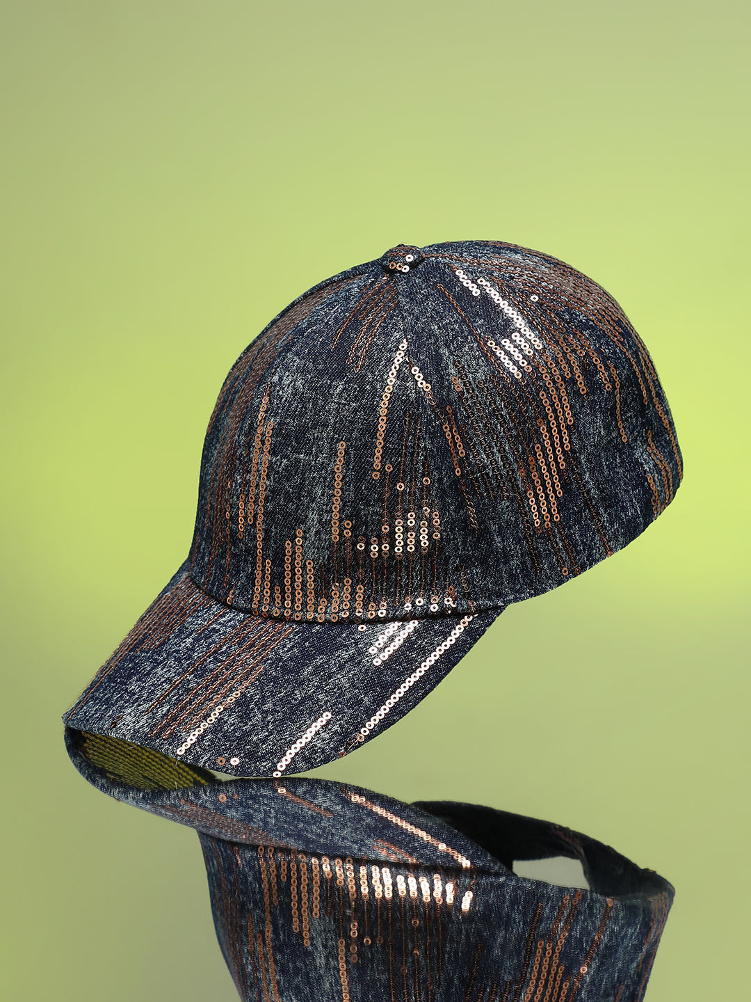 Heathered Sequin Baseball Cap