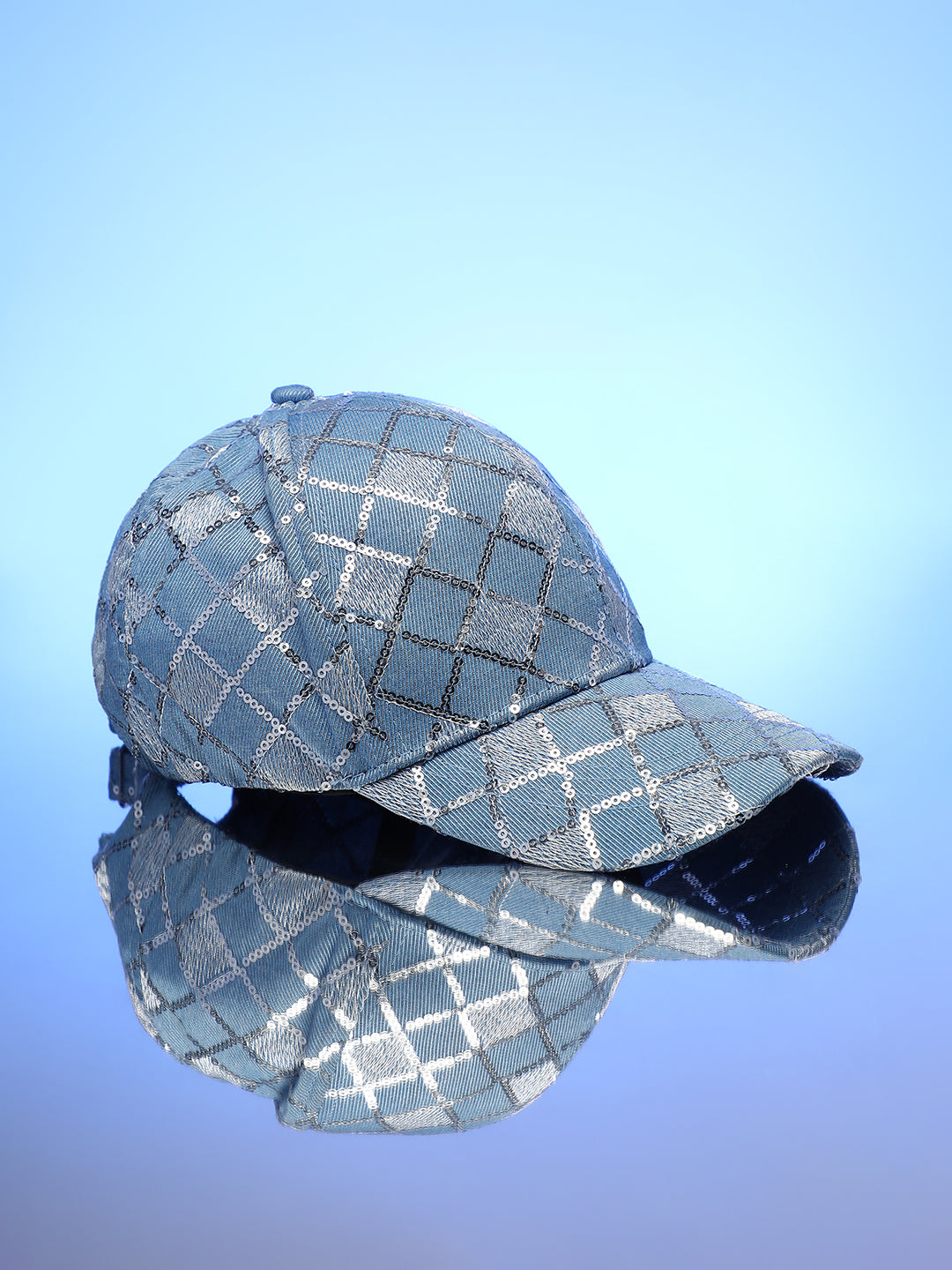 Geometric Sequin Baseball Cap