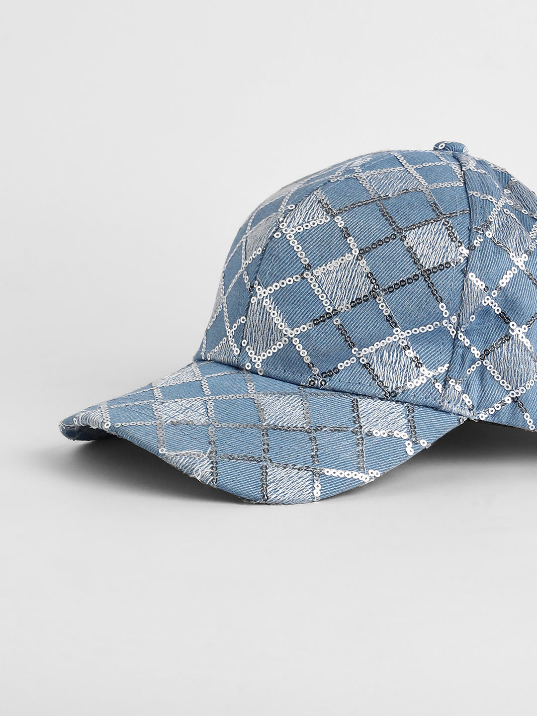 Geometric Sequin Baseball Cap