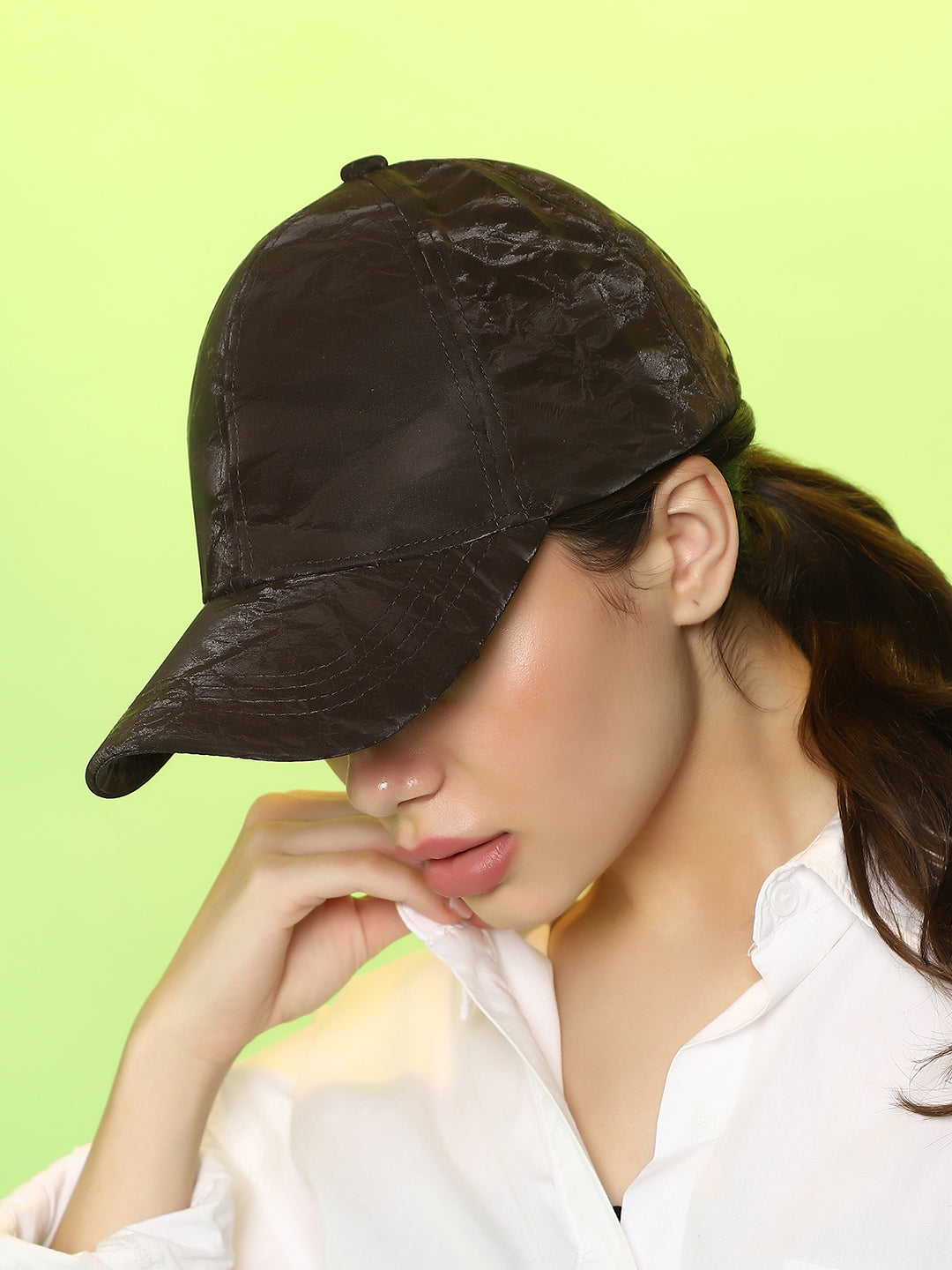 The Suede Baseball Cap - Coffee Brown