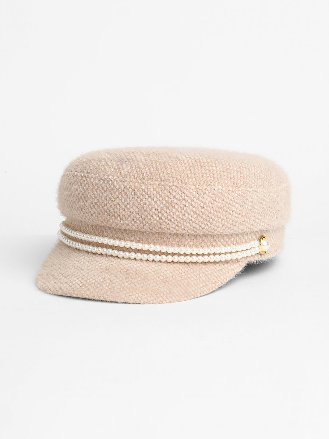 Women's Pearl-Lined Breton Cap - Saltbox Beige