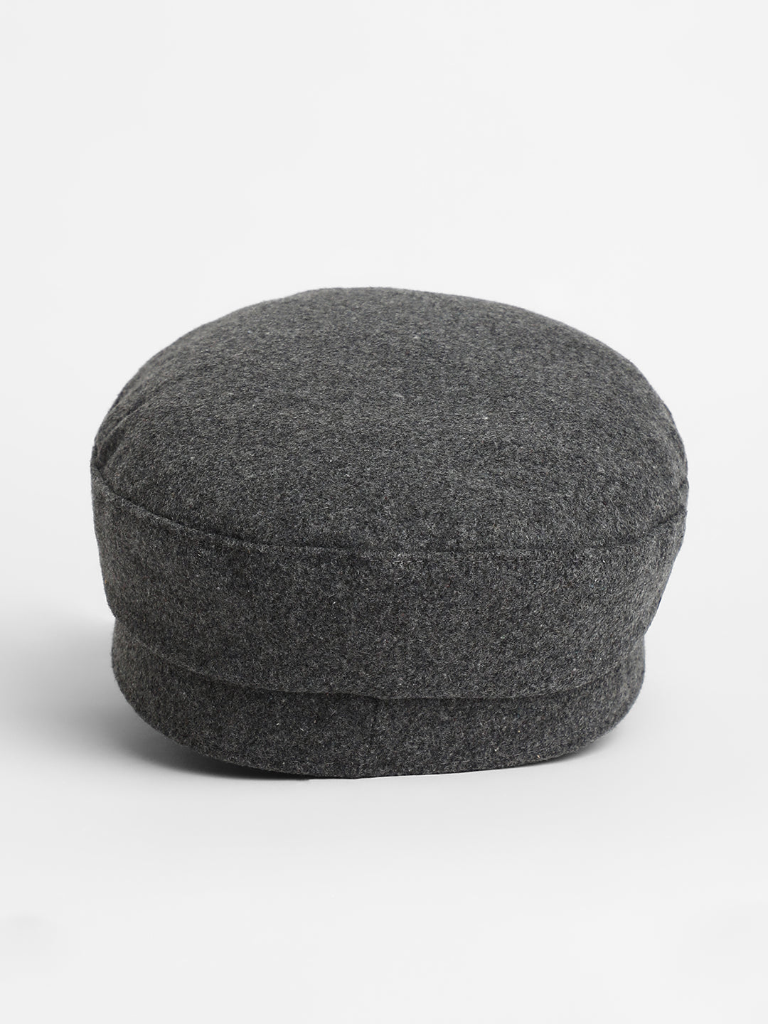 Embellish-Lined Breton Cap - Charcoal Grey