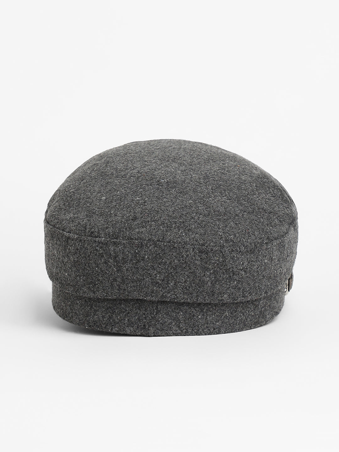 Women's Chain-Lined Bakerboy Cap - Charcoal Grey