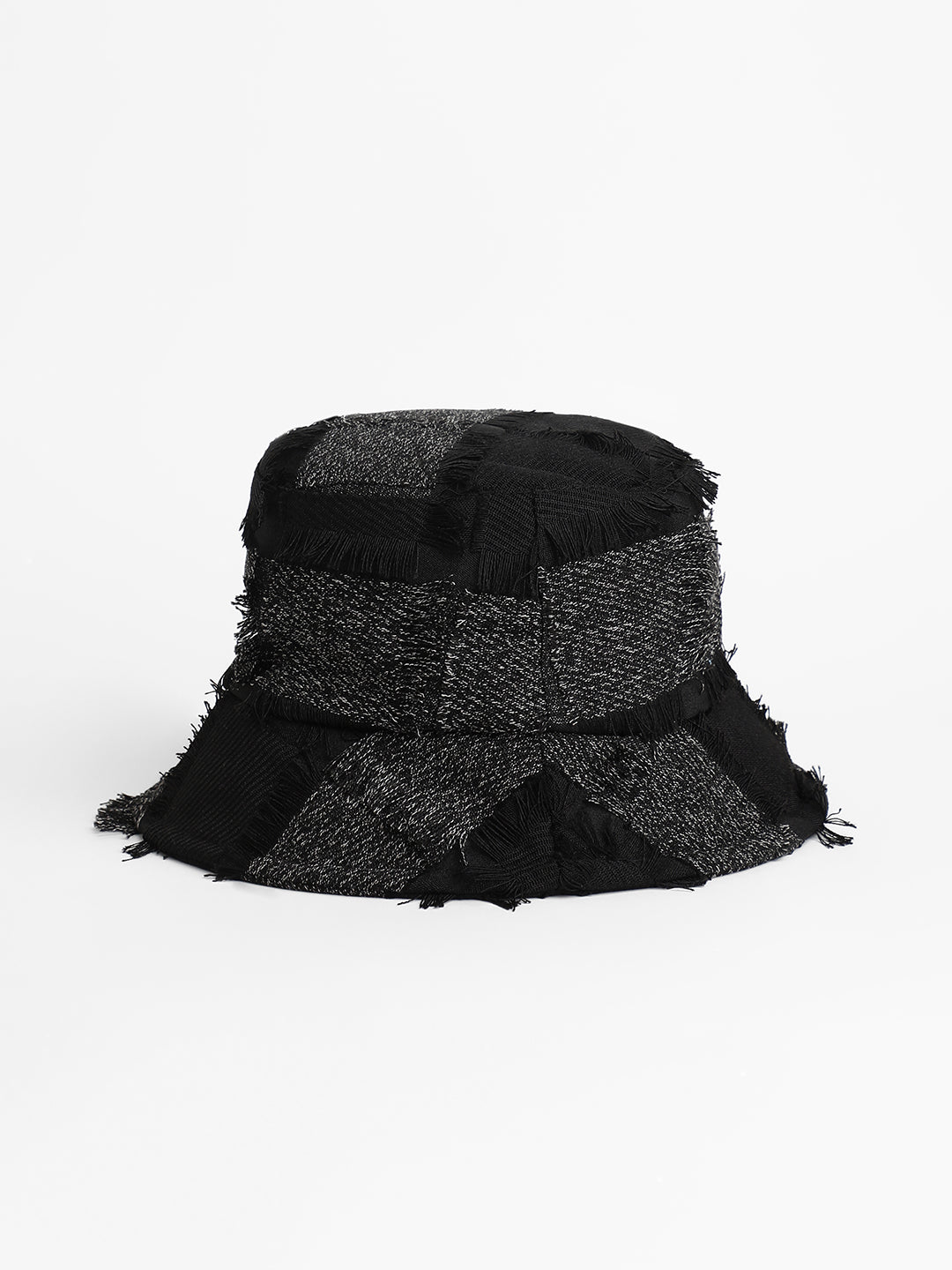 Women's Distressed Bucket Hat - Midnight Black