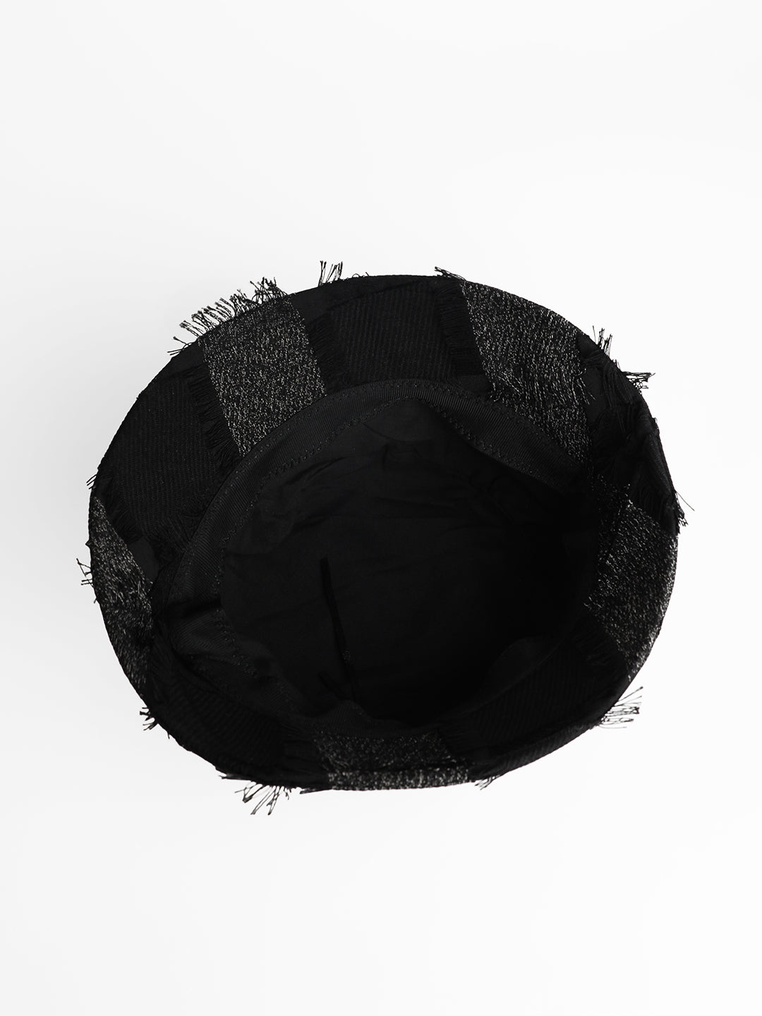 Women's Distressed Bucket Hat - Midnight Black