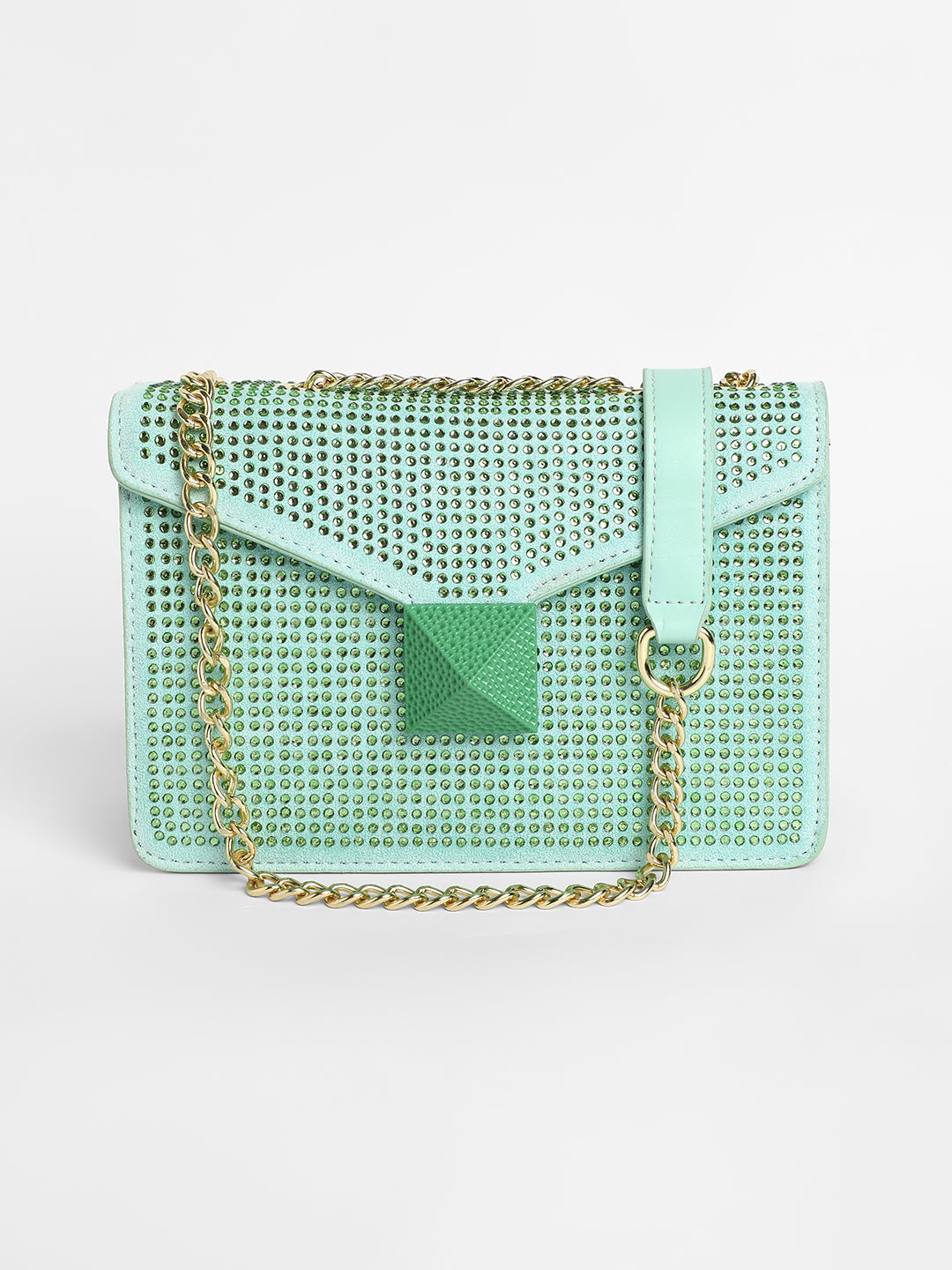 Women's The Stud Sling Bag - Mint Green