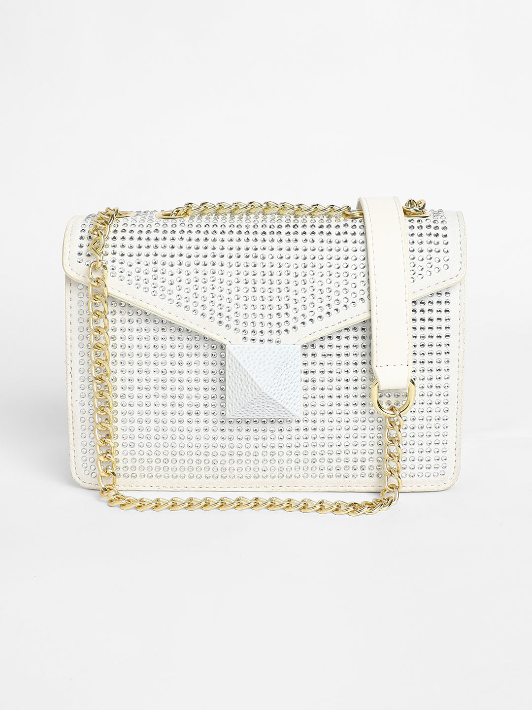 Women's The Stud Sling Bag - Ivory White