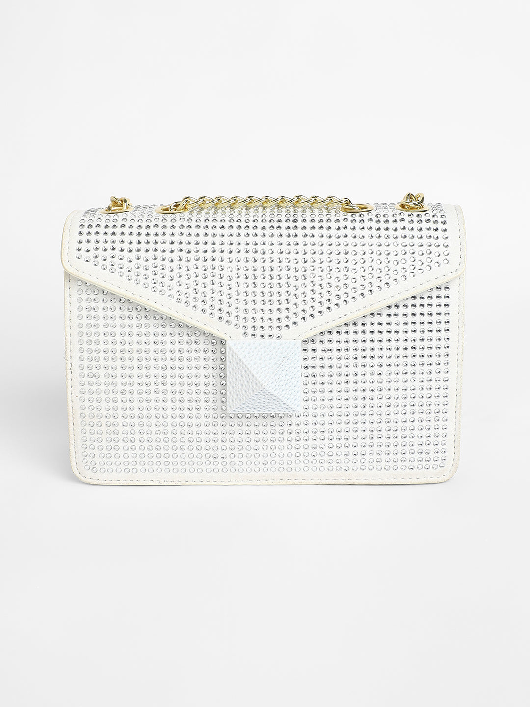 Women's The Stud Sling Bag - Ivory White