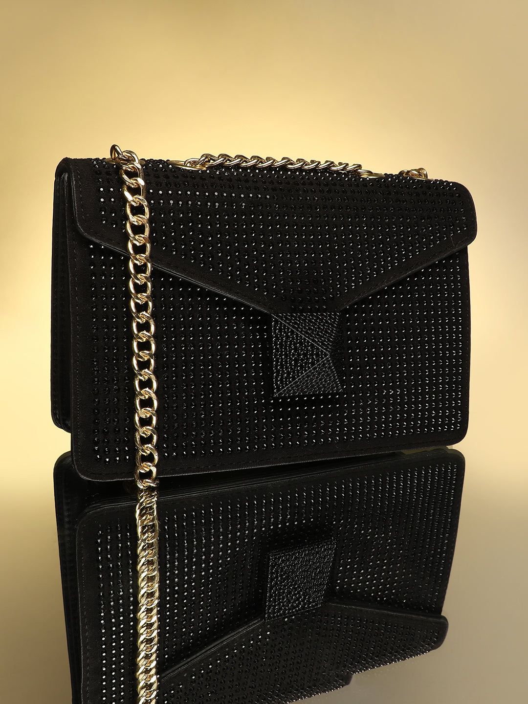 The Stud Sling Bag - Midnight Black