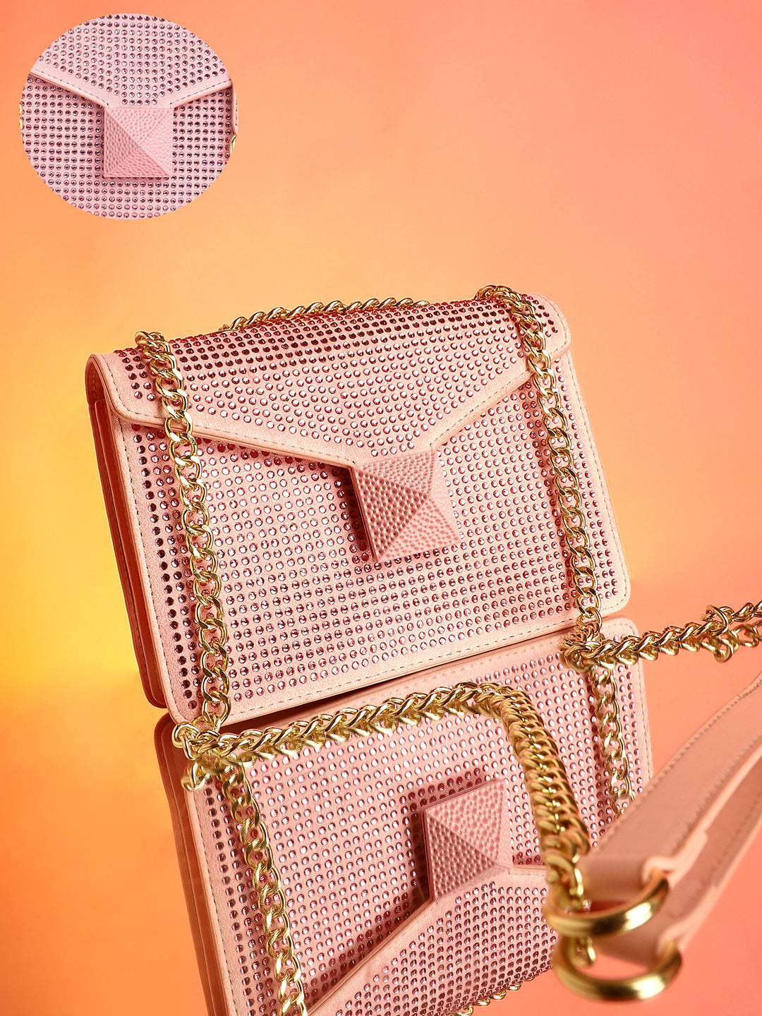 The Stud Sling Bag - Blush Pink