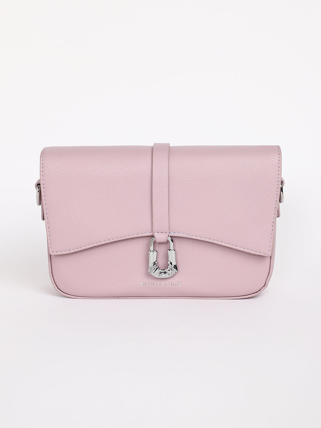 The Hanging Buckle Sling Bag - Nude Pink