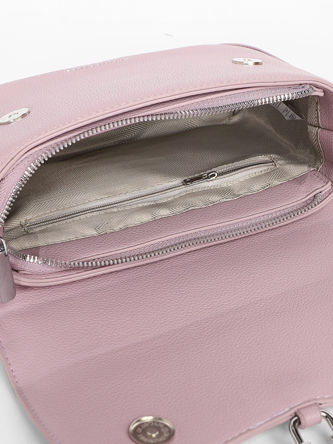 The Hanging Buckle Sling Bag - Nude Pink