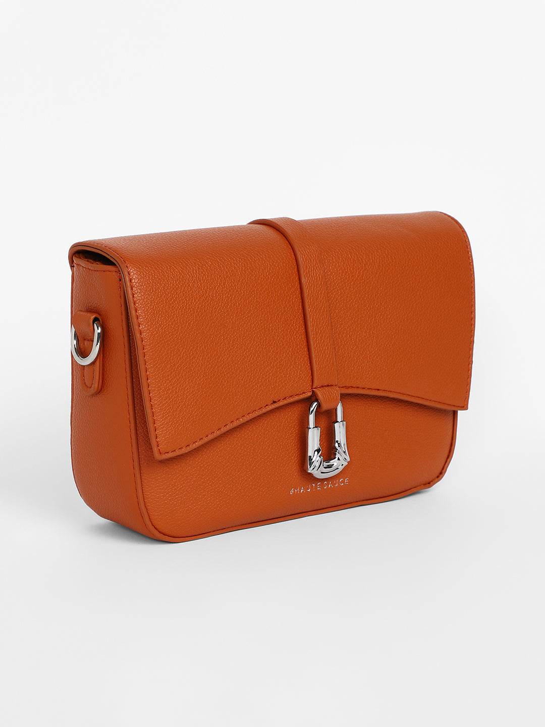 The Hanging Buckle Sling Bag - Terracotta Brown