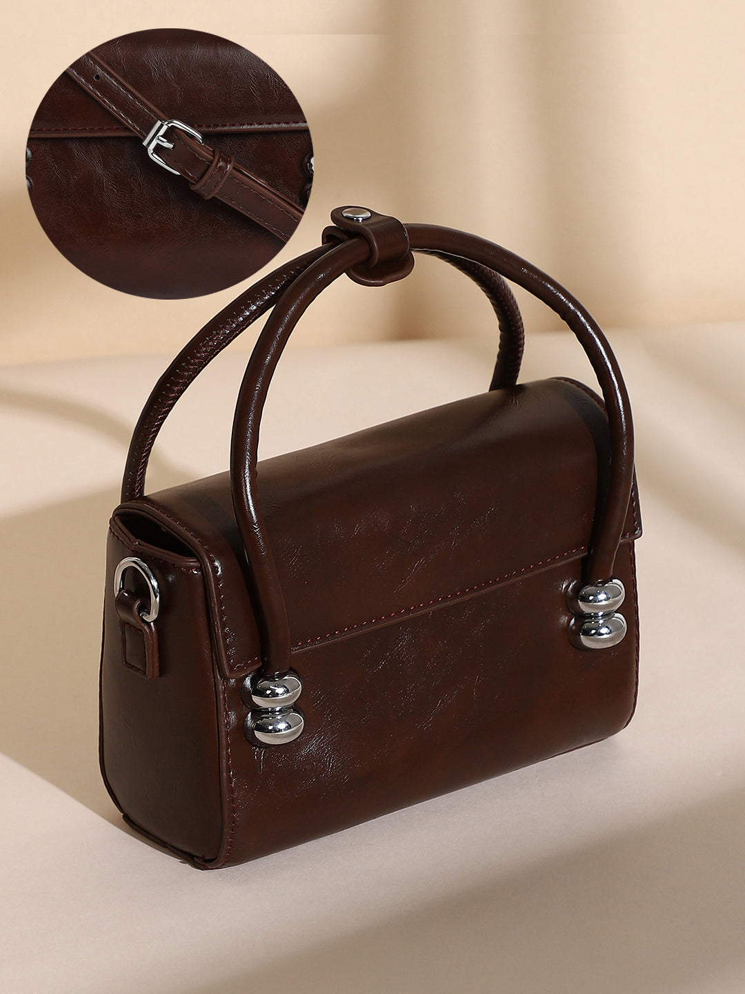 The Orb Mini Sling Bag - Coffee Brown