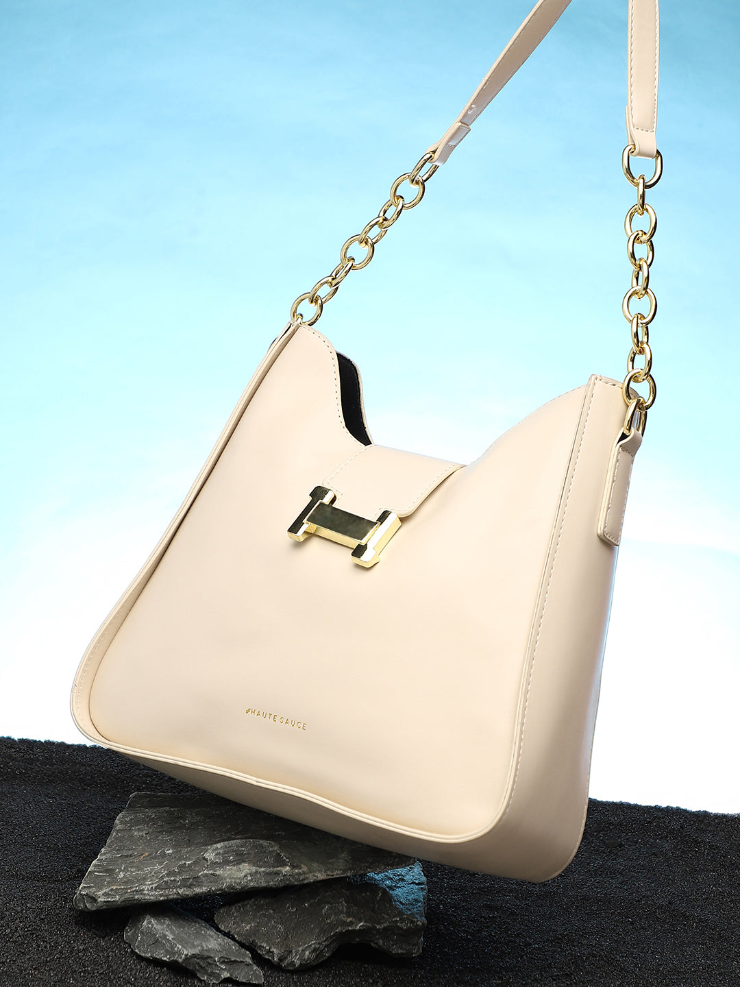 Women's The Monogram Shoulder Bag - Ivory White