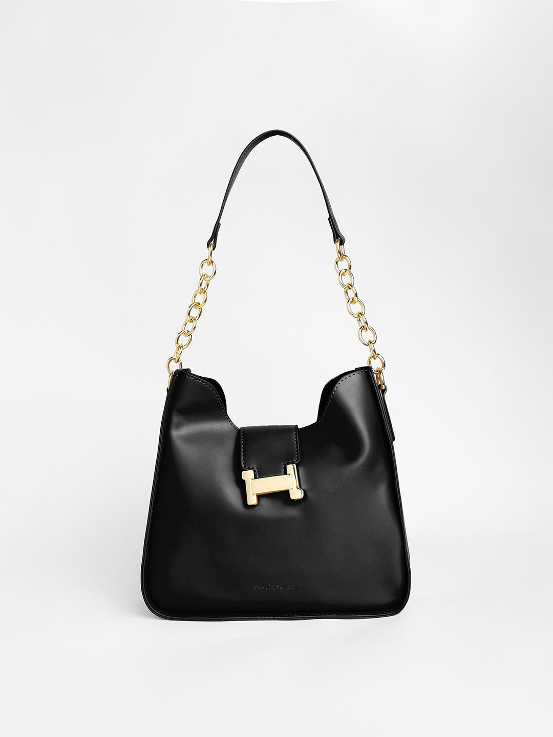 The Monogram Shoulder Bag - Midnight Black