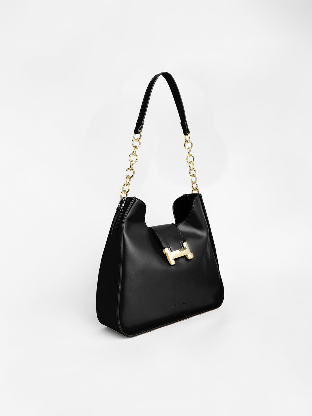 The Monogram Shoulder Bag - Midnight Black