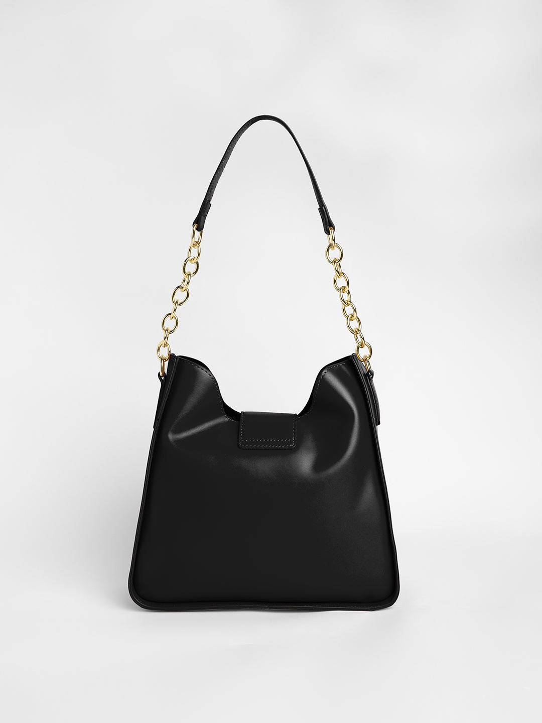 The Monogram Shoulder Bag - Midnight Black