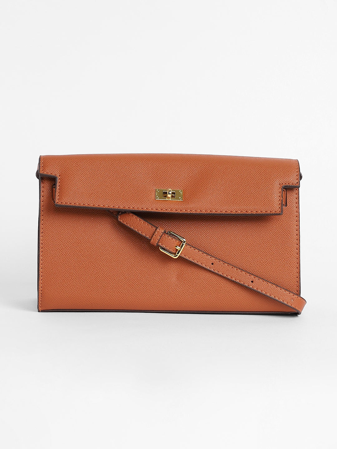 The Overlap Sling Bag - Terracotta Brown