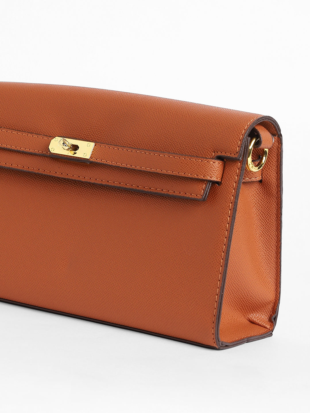 The Overlap Sling Bag - Terracotta Brown