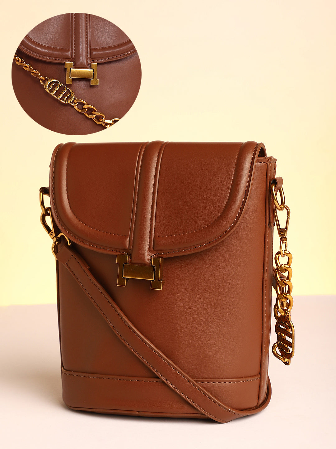 The Monogram Sling Bag - Chocolate Brown