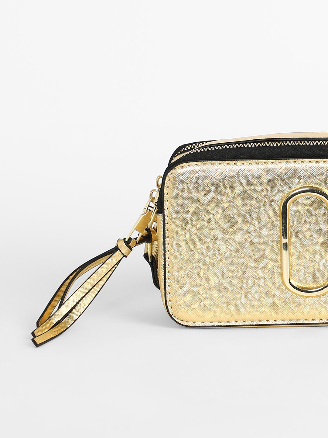 The Block Box Sling Bag - Metallic Gold