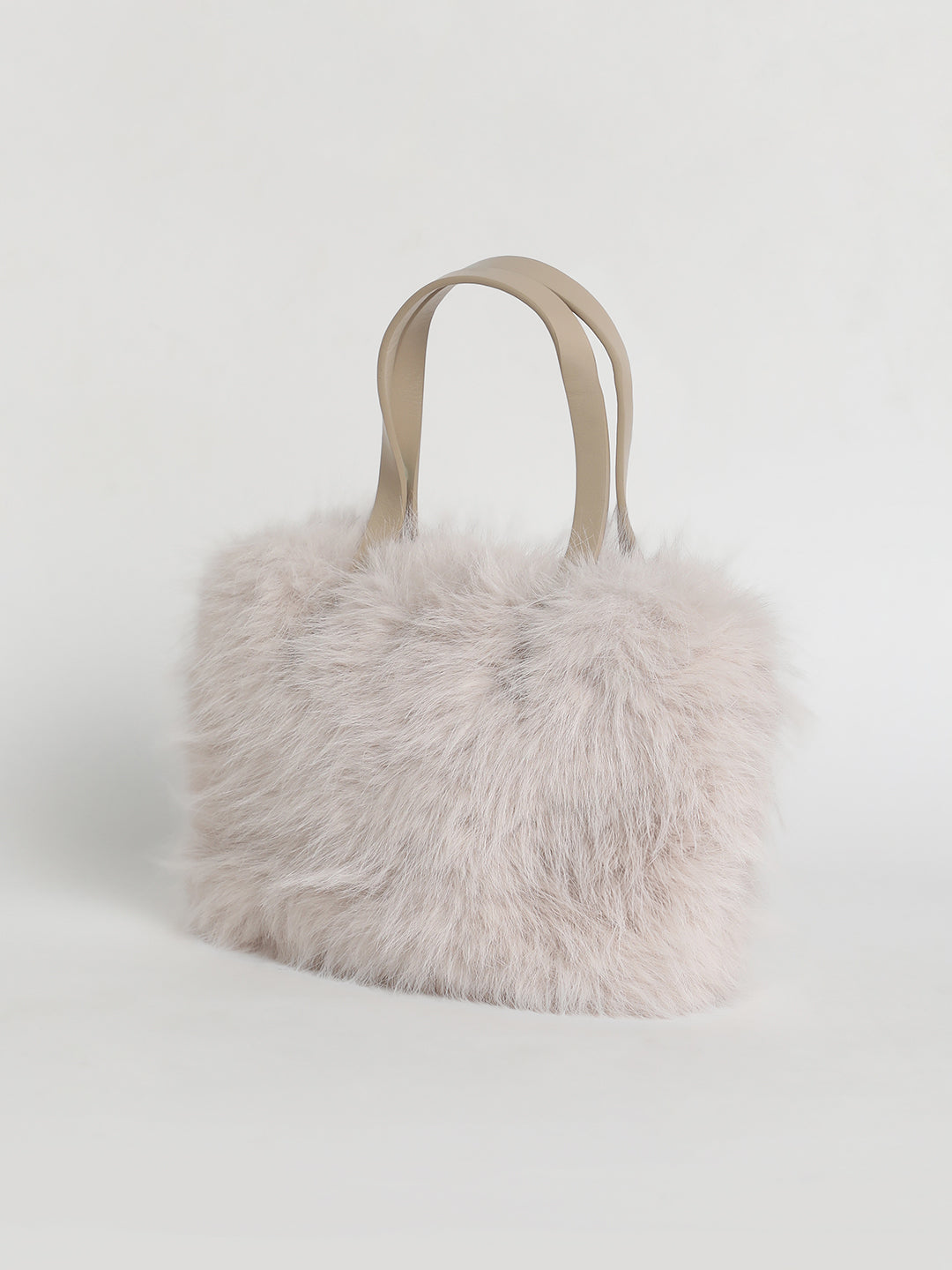 The Fur Hand Bag - Baby Pink