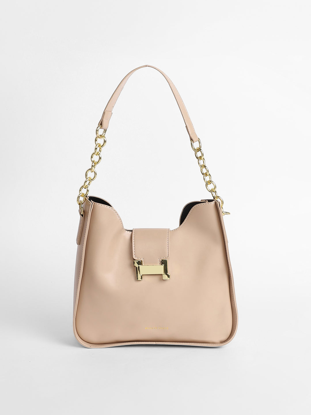 The Monogram Shoulder Bag - Light Beige